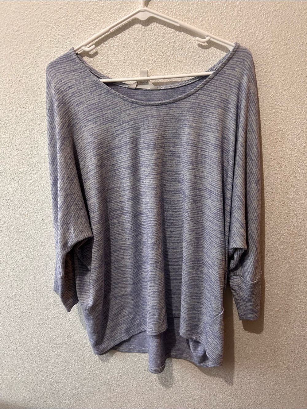Blue and Grey Woman’s Top